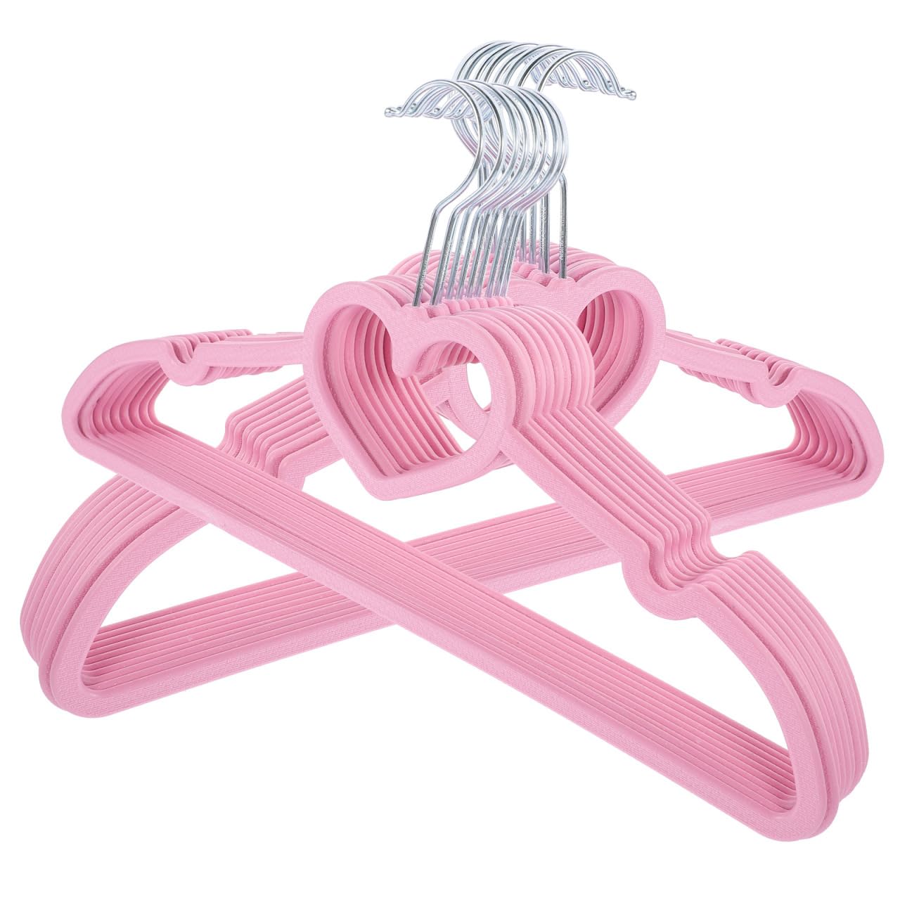 【送料無料】DECHOUS ハンガー 衣類ハンガー 滑らないハンガー ハート型 リボンハンガー 滑り止め 物干しハンガー コート、ジャケット、スーツ、シャツ、洋...