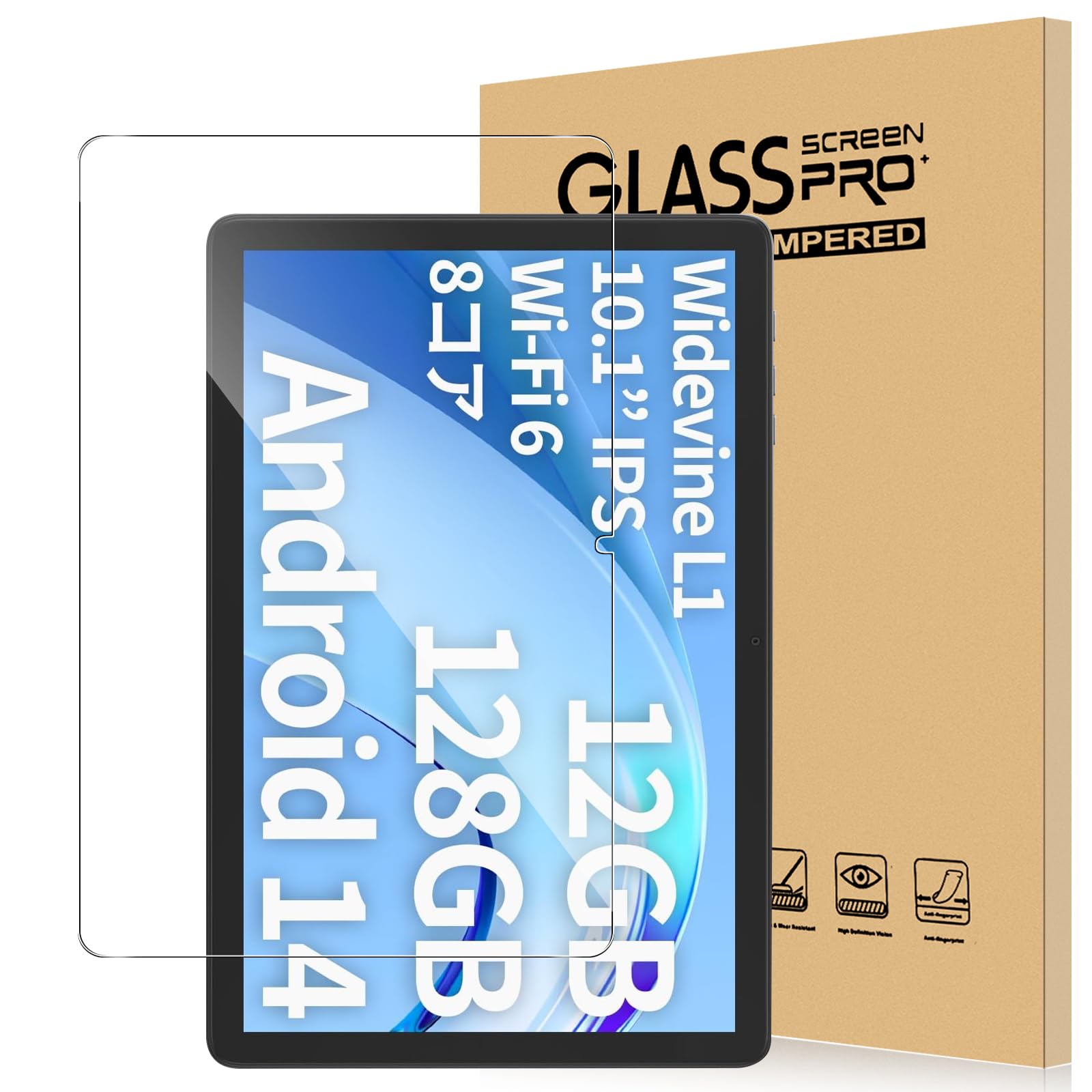 【送料無料】For PlimPad P8 Pro フィルム 強化ガラス 高透過率 高感度タッチ 硬度9H 指紋防止 Greerass 気泡防止 撥水撥油 耐衝撃 貼り付け簡単 液晶保護 超薄飛散防止 PlimPad P8 Pro 対応 保護フィルム