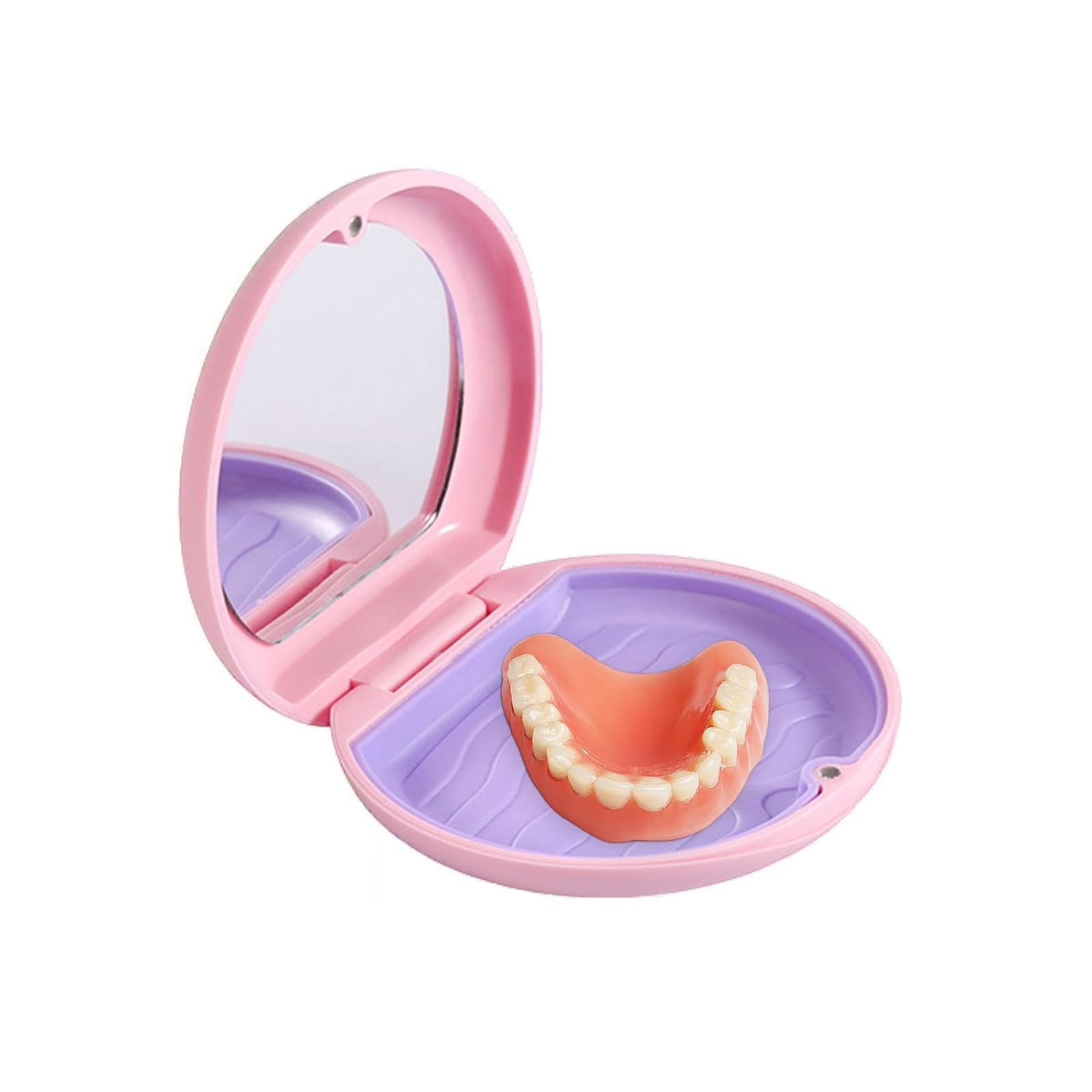 【送料無料】DFsucces マウスピースケース リテーナーケース 部分入歯入れ容器 防水 防塵 滑り止め マグネット開閉 多機能 矯正ケース 鏡付き 小型 携...