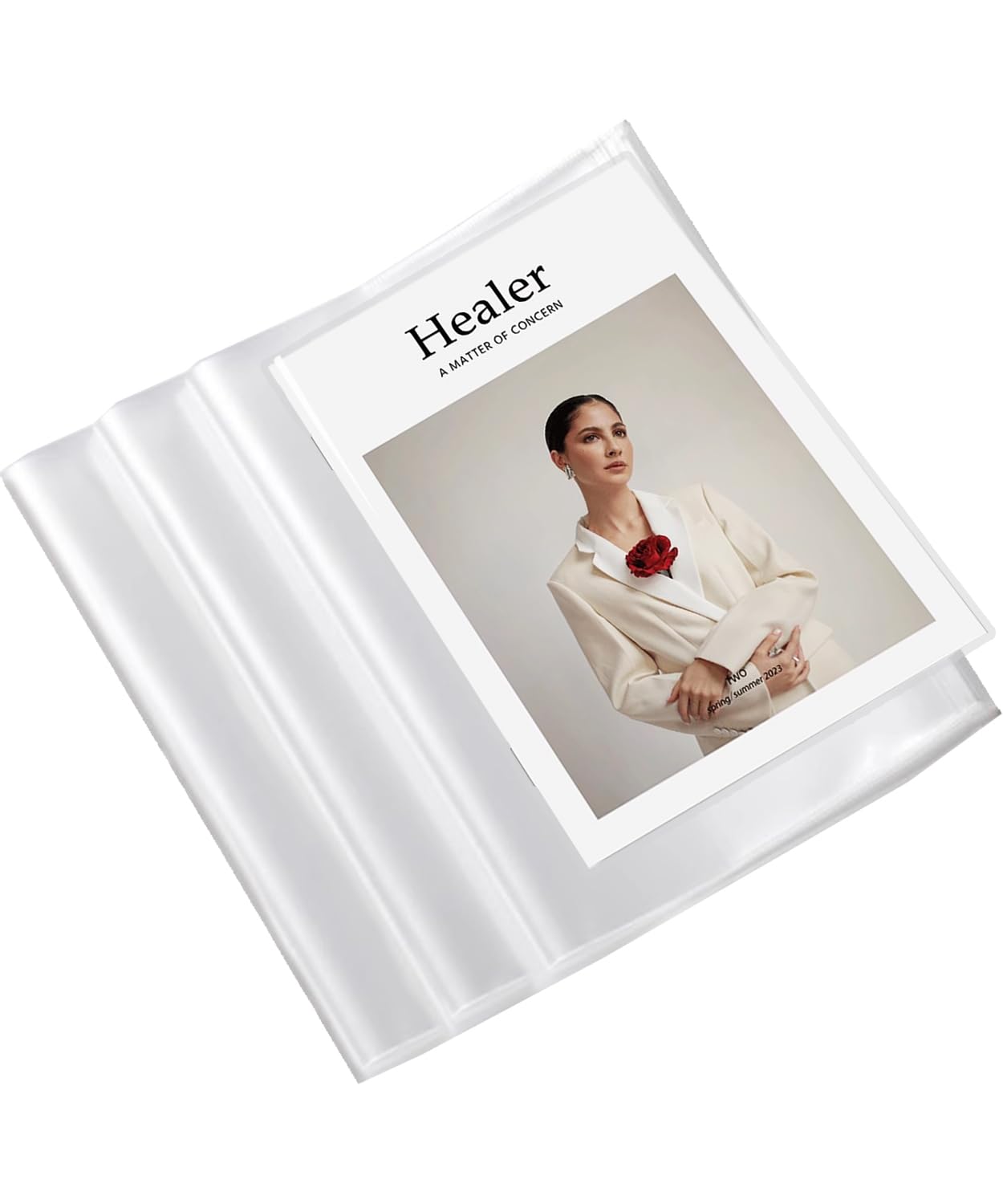 【送料無料】DFsucces 透明ブックカバー 10枚入れ B5用 パック教科書カバー本用 軟質素材 手帳カバー 雑誌カバー 防水 耐久 保護シール ピュアクリア 汚れ防止（26*18CM）