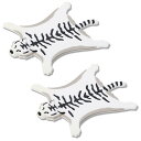 【送料無料】CHASO コースター 2個 シリコン 動物 アニマル シリコンコースター 猫 虎 トラ ホワイト