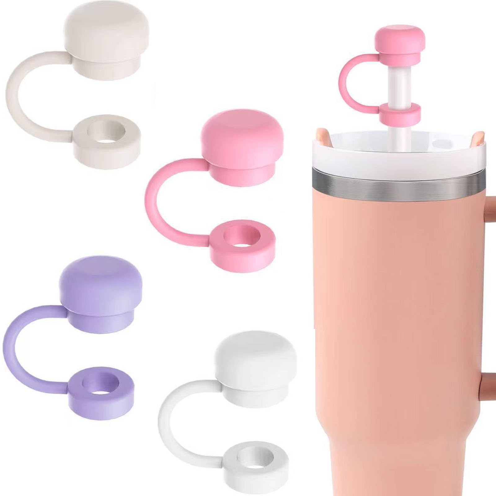 【送料無料】LUYINGストローハット付属品かわいいクラウドストローカバー、かわいいシリコンストローカバー、ストロープロテクター、カップ型ソフトシリコンストロー...