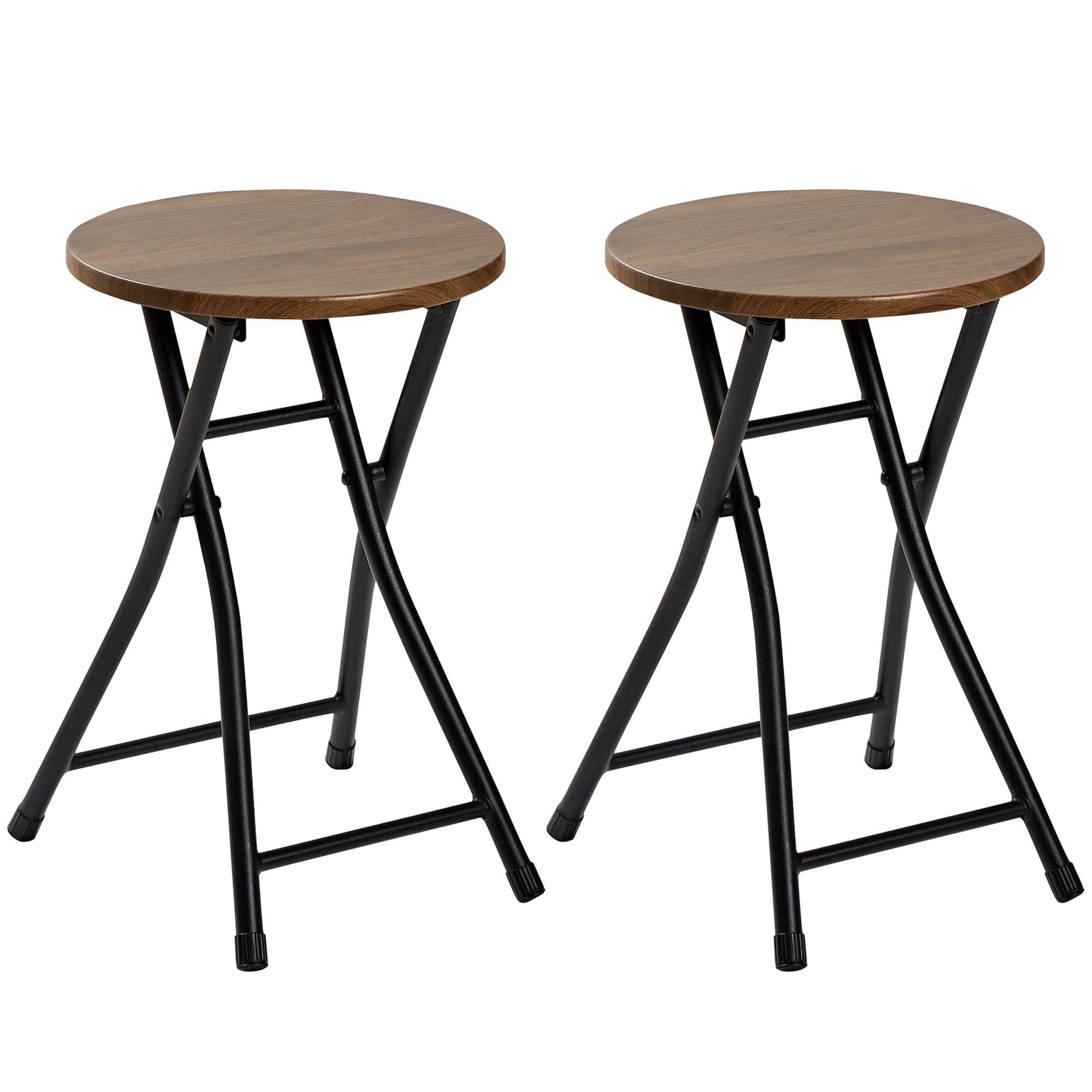 【送料無料】VECELO 折りたたみチェア パイプ椅子 [2脚セット] 折り畳み 軽量 スリム 持ち運び 完成品 ..