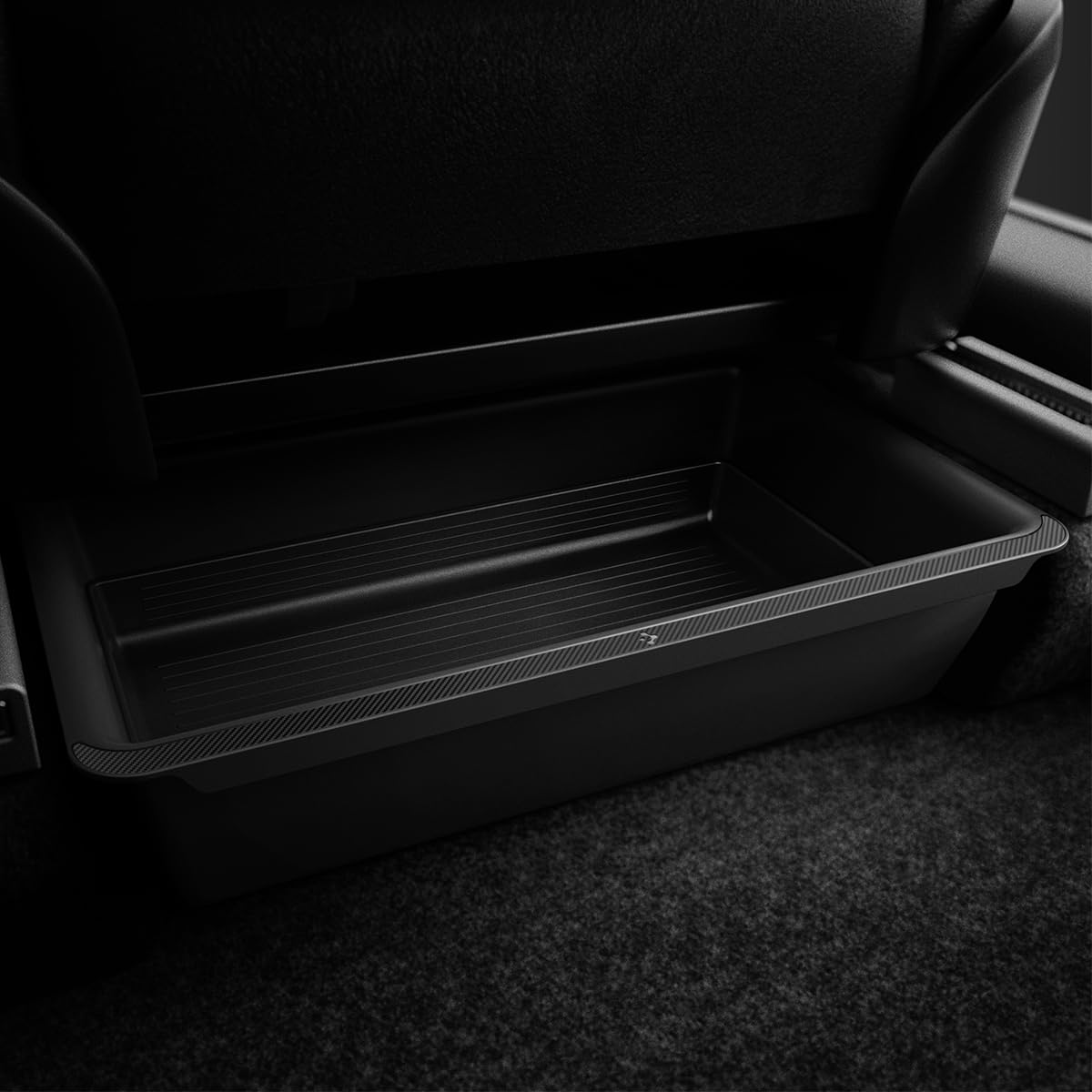 【送料無料】Spigen Tesla Model Y 2023-2021 シート下収納ボックス TO222 ACP05757 (ブラック)