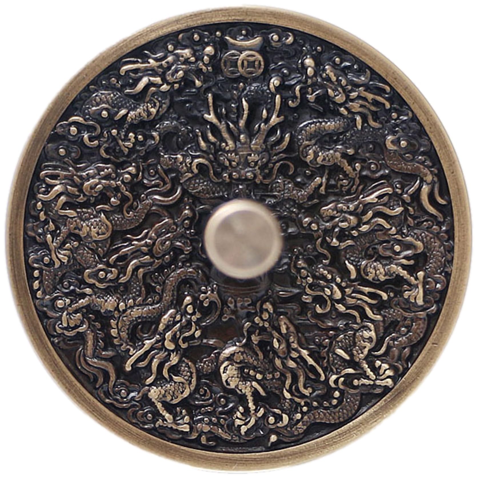 【送料無料】NOELAMOUR 香灰ツール 灰押さえ 銅製 灰ならし 灰かき 香炉灰 香木 お香 香道 (九龍)