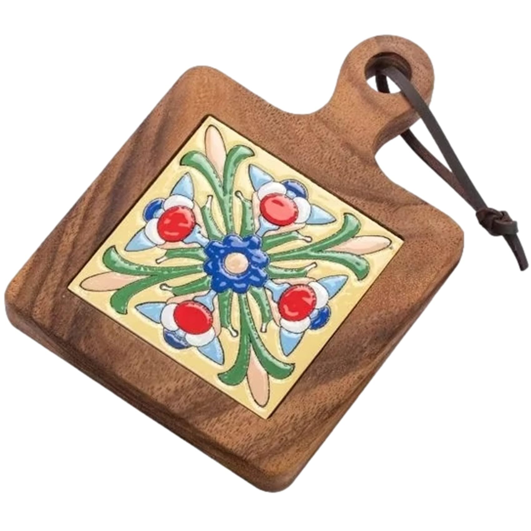 【送料無料】NOELAMOUR 鍋敷き おしゃれ 木製 耐熱 タイル 北欧 断熱 ポットマット コースター レストラン カフェ キャンプ (style-B)