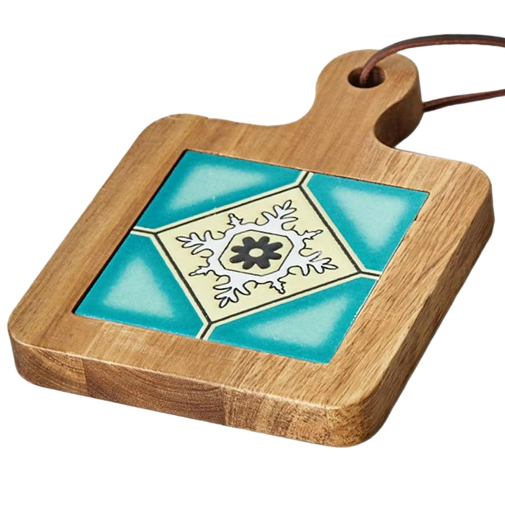 【送料無料】NOELAMOUR 鍋敷き おしゃれ 木製 耐熱 タイル 北欧 断熱 ポットマット コースター レストラン カフェ キャンプ (style-C)