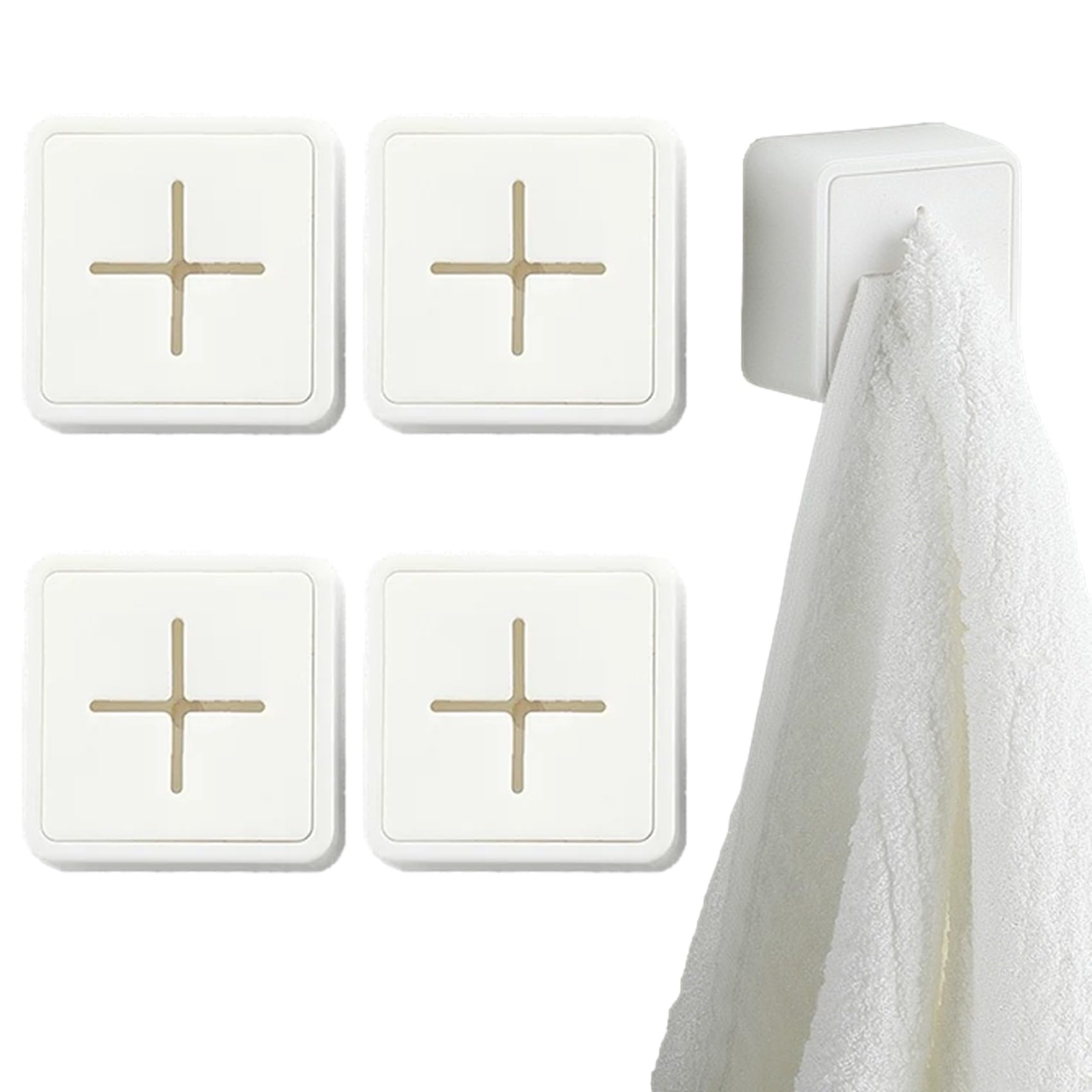 【送料無料】NOELAMOUR タオルホルダー タオルクリップ 4個 タオル掛け キッチン用タオルかけ フック ..