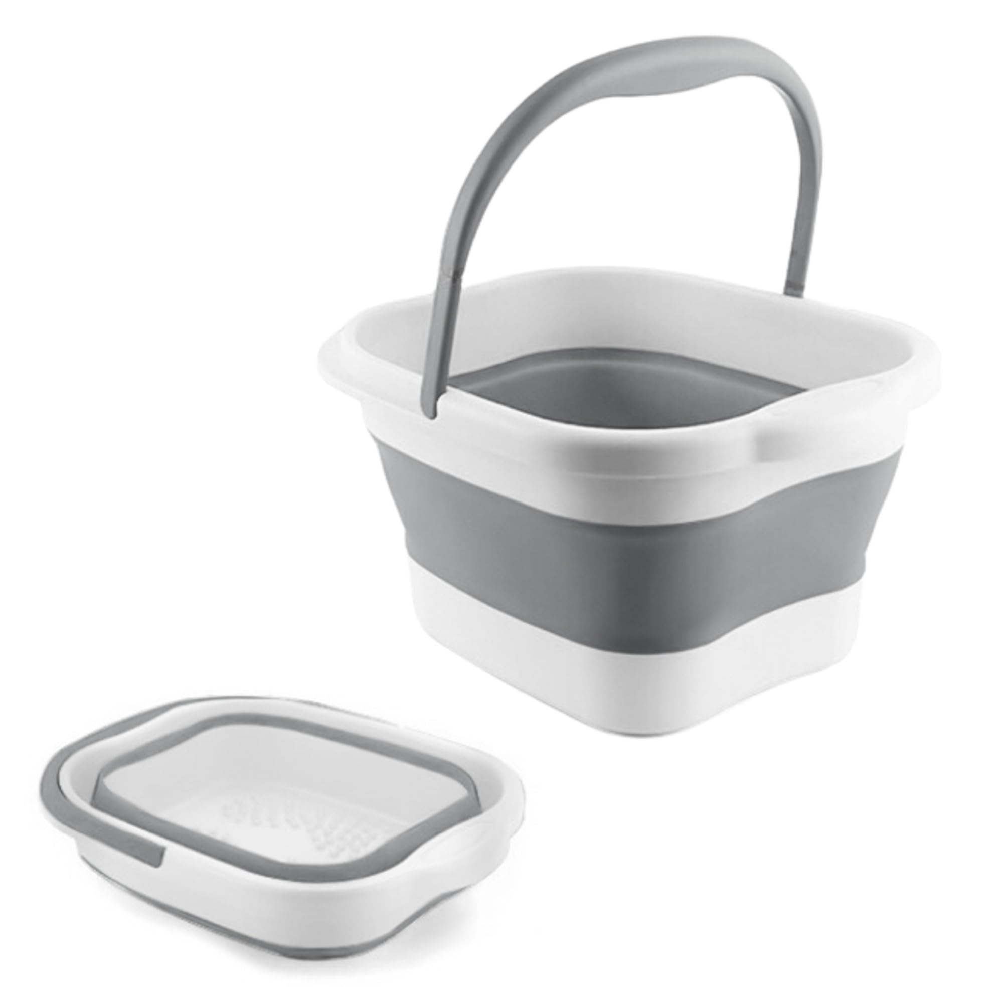 【送料無料】Asdays 足湯 折り畳みバケツ フットバス バケツ 折りたたみ 軽量 アウトドア 13リットル (..