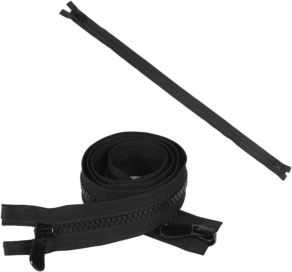 【送料無料】AllBright ファスナー ダブルスライダー 両開き ハンドメイド 衣類 ポーチ 2本セット (80cm)