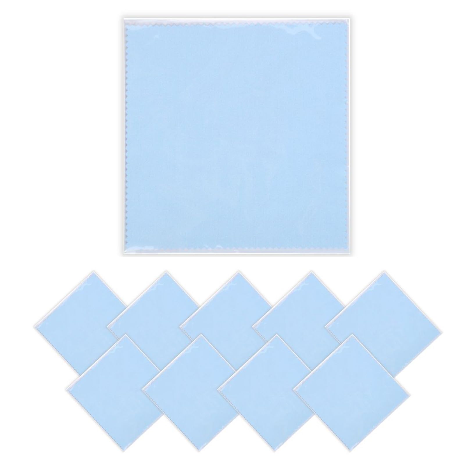 【送料無料】[GJTr] シルバー磨きクロス シルバーポリッシュクロス 銀みがき布 (20×20cm 10枚セット)