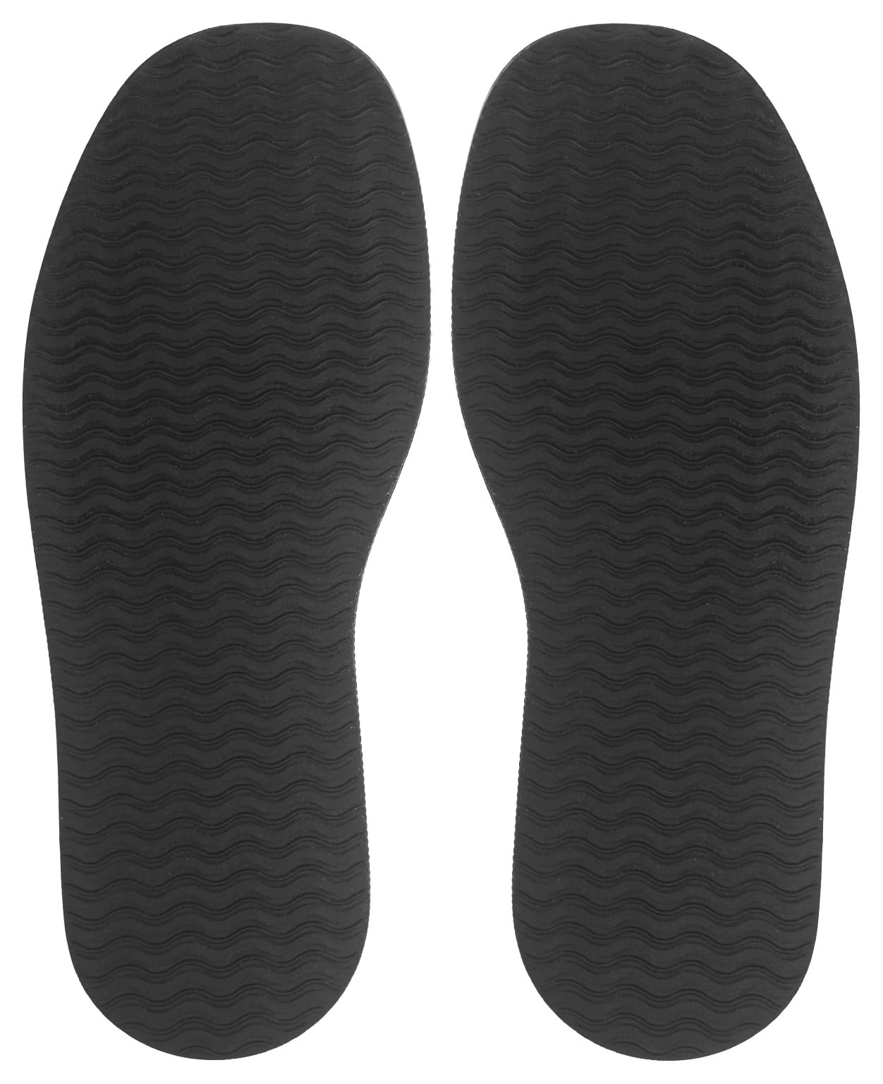 【送料無料】[GJTr] 靴底修理シート ゴムシートソール シューリペア 滑り止め 1ペア (波型 ブラック)