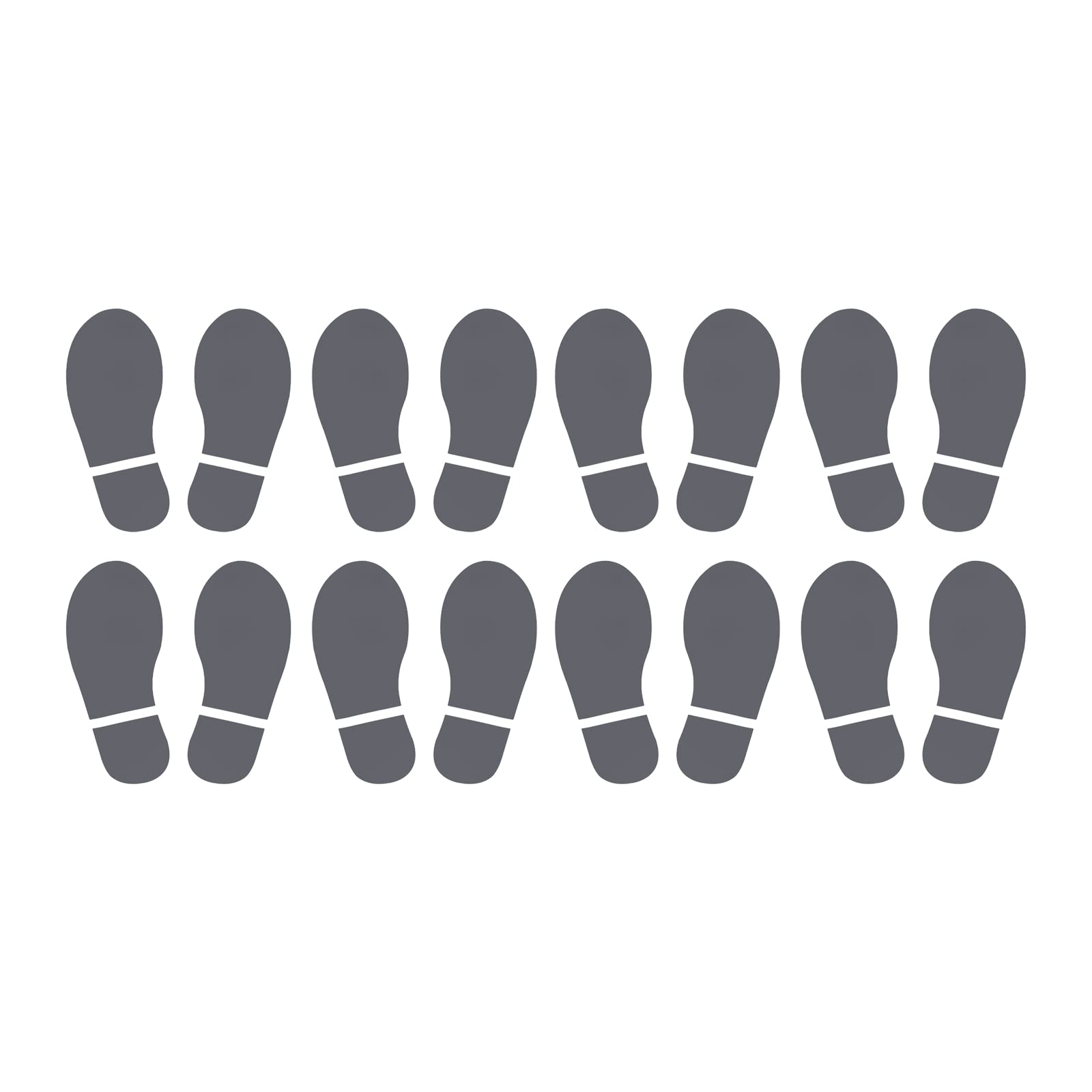 【送料無料】PATIKIL 150 x 63 mm 足跡フロアステッカー 8ペア入り PVC 大型シューズのフットプリント ..