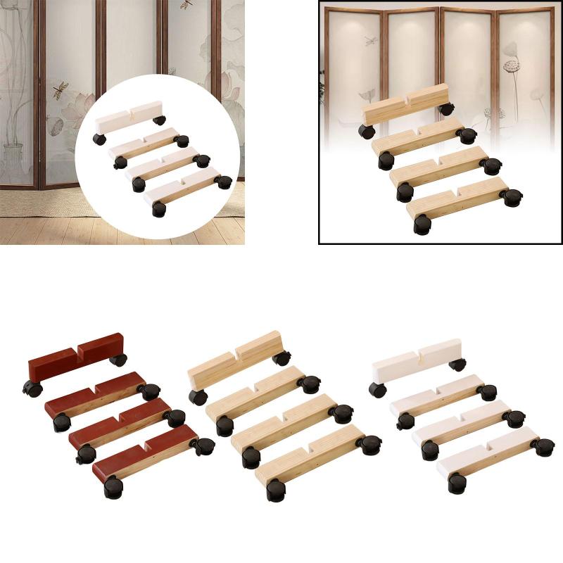 プライバシースクリーンホルダー 4個 プライバシースクリーンスタンド パーティションベース ドレッシングルーム 寝室用