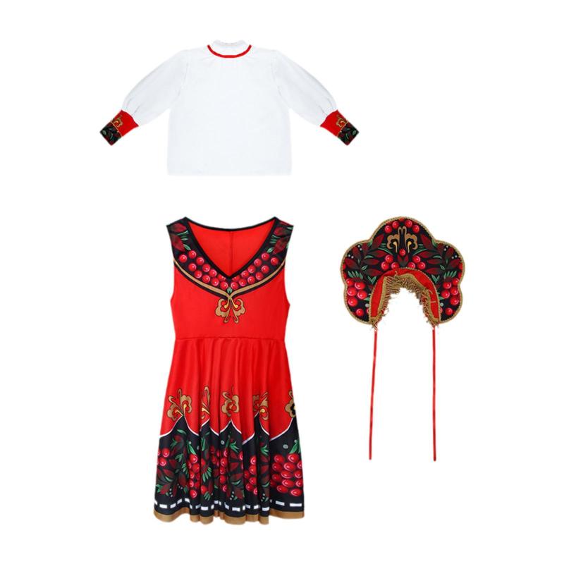 女の子の学校のゲームテーマパーティーのための伝統的なダンス衣装民族衣装