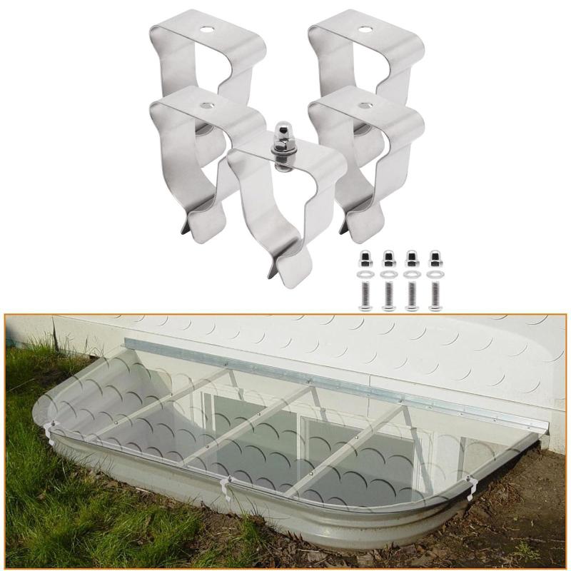 窓用ウェルカバークリップ プレミアムスプリングクリップ 5個 外装 地下室 屋外用