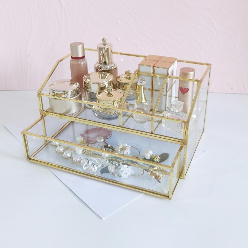 クリアジュエリーメイク化粧品収納オーガナイザーメイクブラシホルダー.ジュエリー.