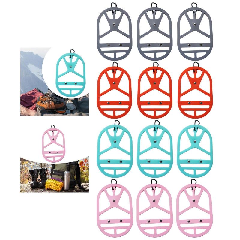 ジムシューズホルダーバックパック履物クリップブーツ用多機能弾性シリコン靴カバーオーガナイザーバッ..