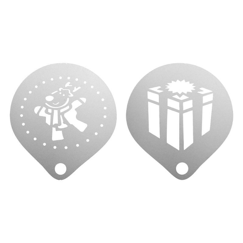 ケーキステンシル.ステンレススチールステンシルケーキデコレーションツール.ラテアートステンシル.タ..