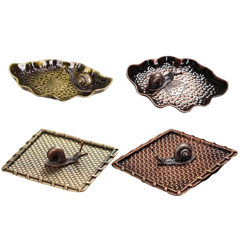 の家の装飾のための香立ての装飾.皿.横向き.立場の金属