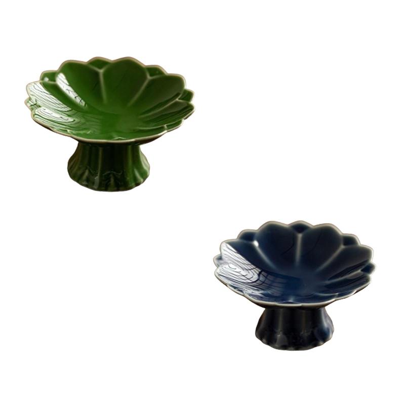 磁器製 脚付きボウル デザート ケーキ サービングボウル コンポート テーブルセンターピース フルーツトレイ キッチンカウンター用装飾ボウル フルーツ