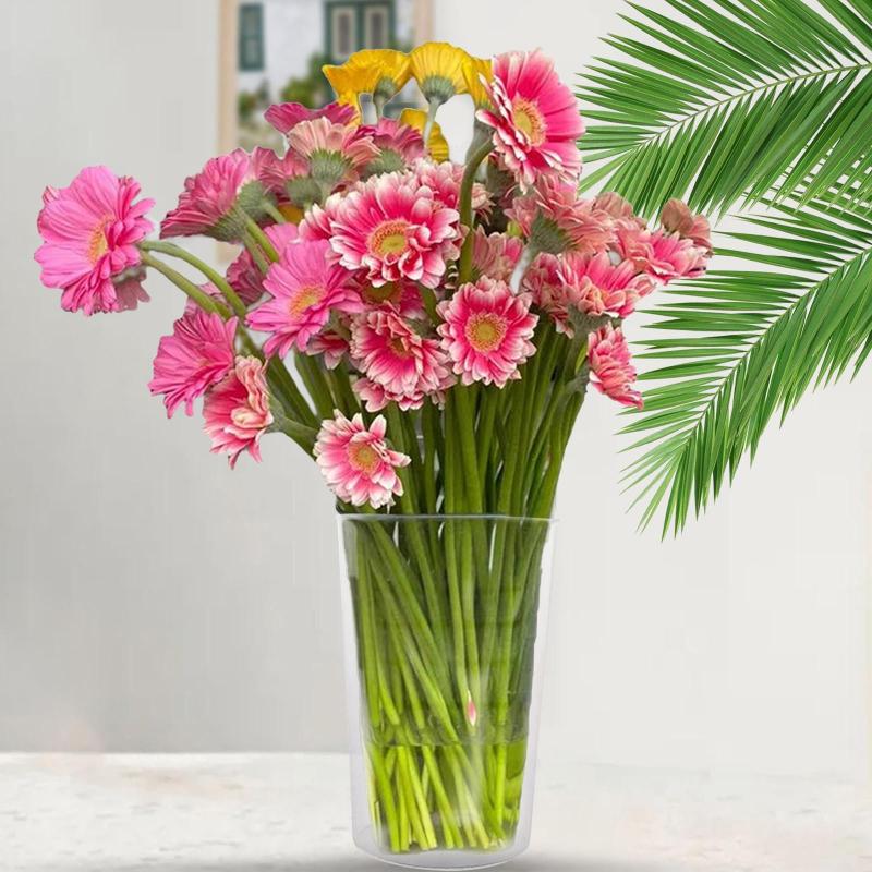 アクリル花瓶 花 上品なクリア花瓶 卓上用 休日 祭り L