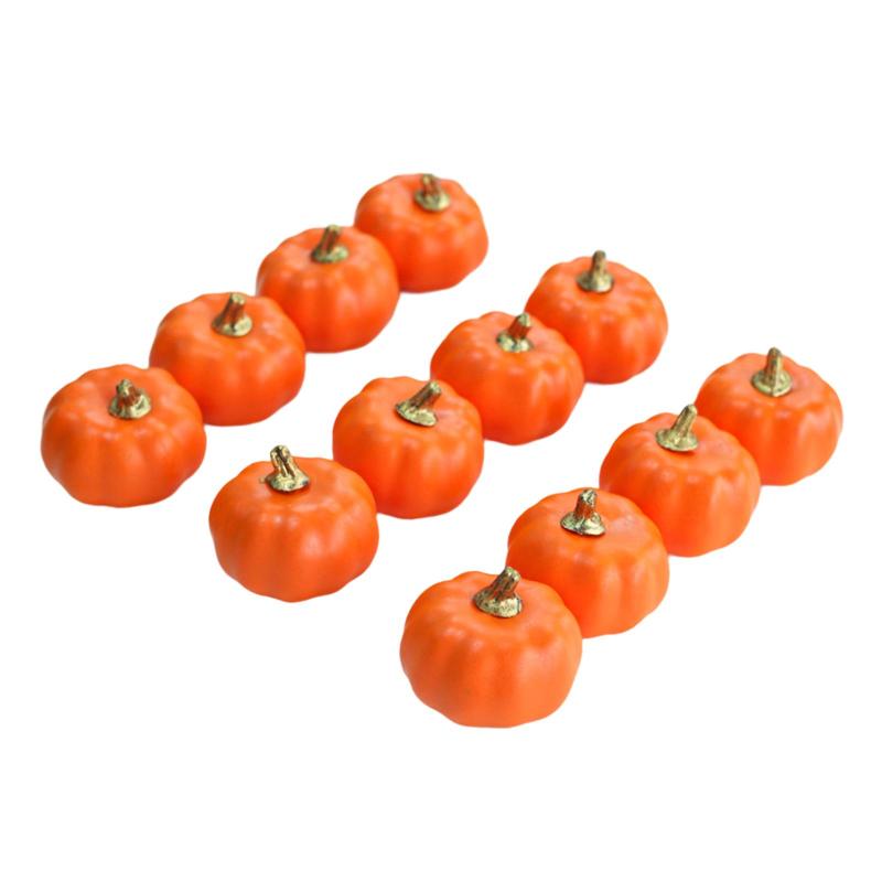 フォームカボチャ 12 個パック.素朴な人工カボチャ