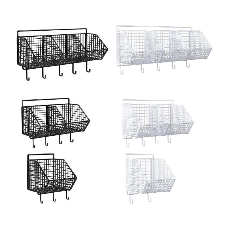 ガーリックジンジャー収納バスケット壁オーガナイザー壁掛け省スペース野菜果物棚頑丈な家庭用パントリ..