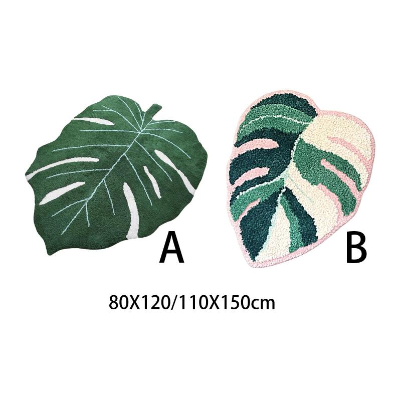 ティブリーフ型フロアマットチャイルドプレイリビングルームカーペット屋内ドアマット滑り止め吸収性キ..