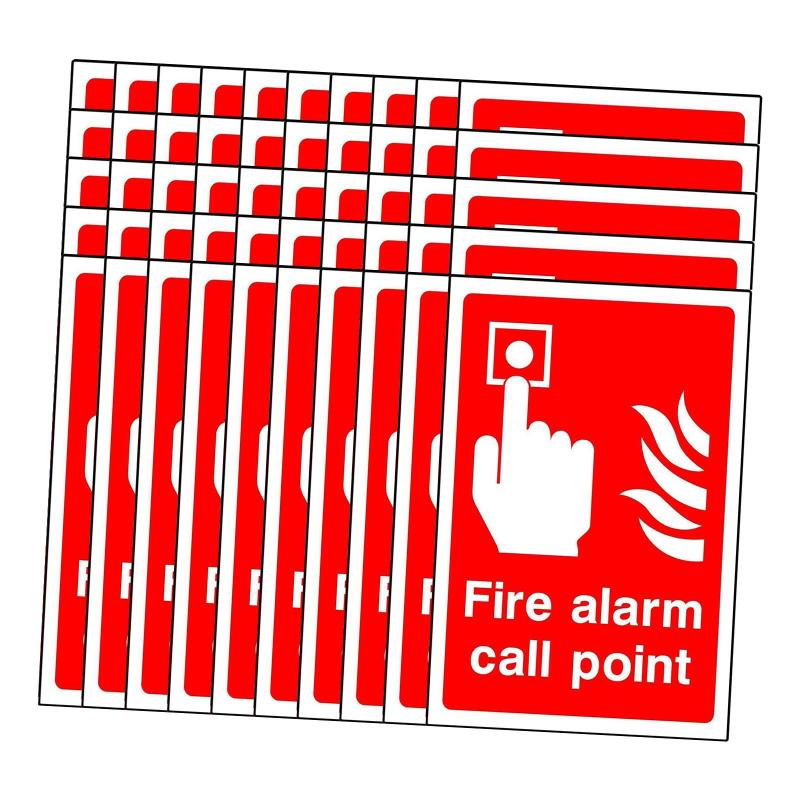 火災警報コールポイントサインステッカー 50枚 ビジネス レストラン ホテル用