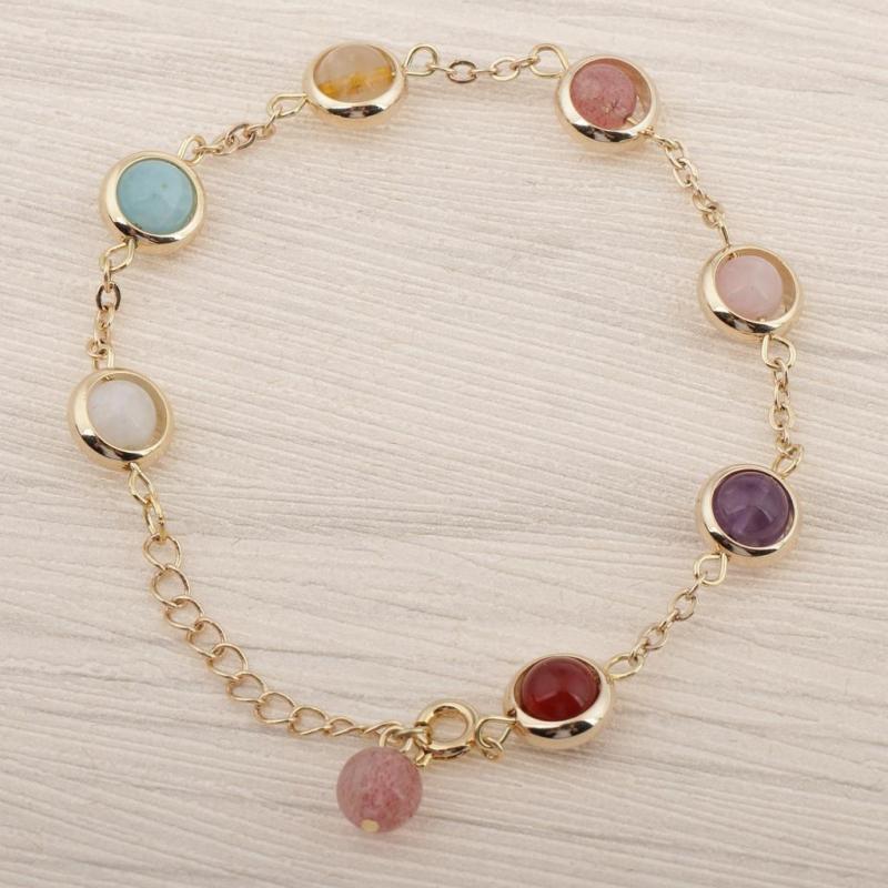 ファッション ムーンストーン ジェムストーン チャーム バングル レディース