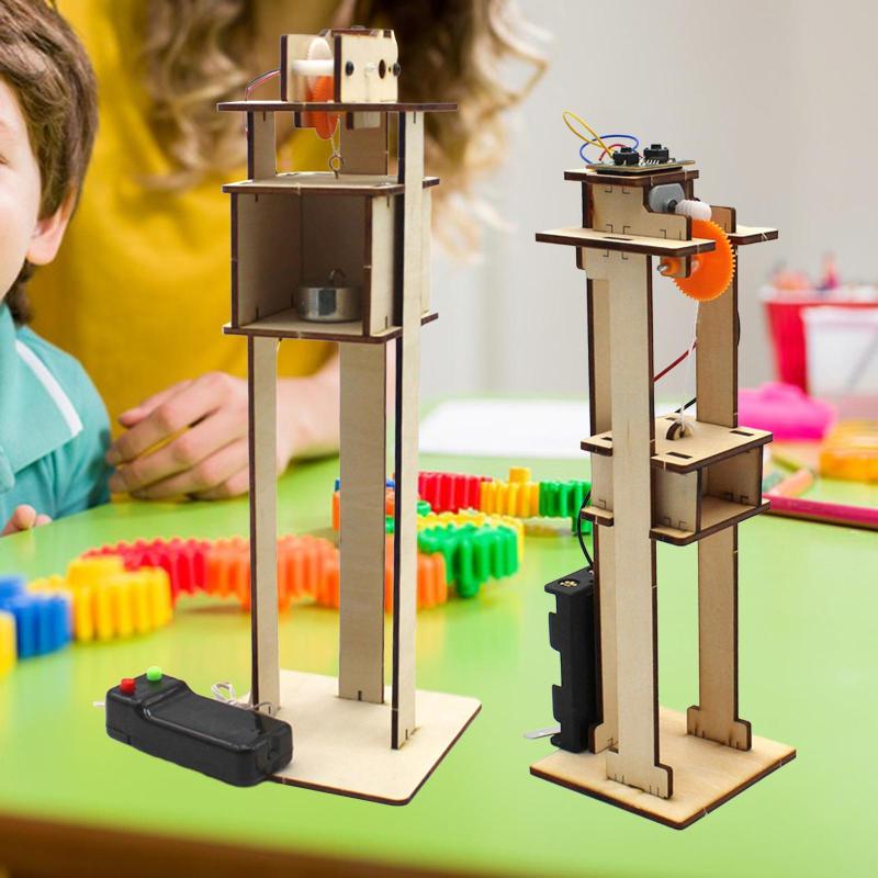 DIY エレベーターおもちゃ科学実験キット開発おもちゃ電動リフト DIY キット十代の若者たち子供ギフト教材