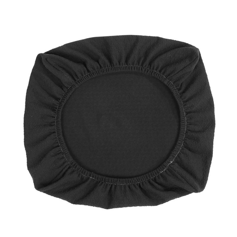 ダイニングチェアカバー 椅子 座面カバー シートカバー 洗える , 黒_