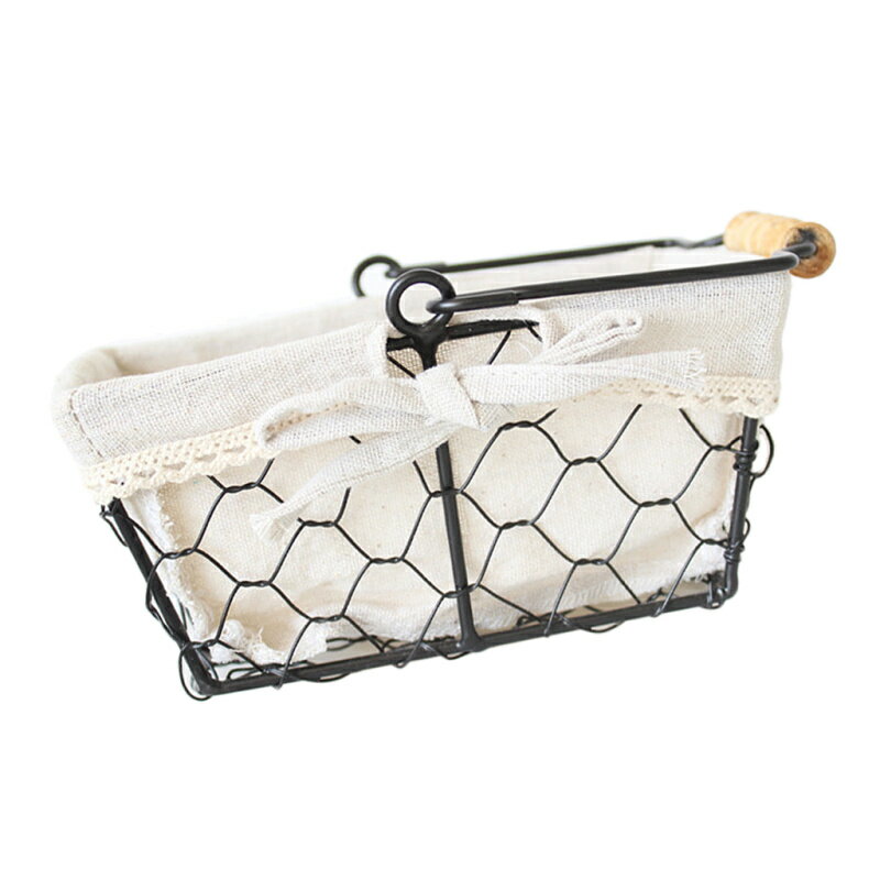 幾何学的なフルーツルキッチン金属パン雑貨収納ディスプレイ , 長方形の