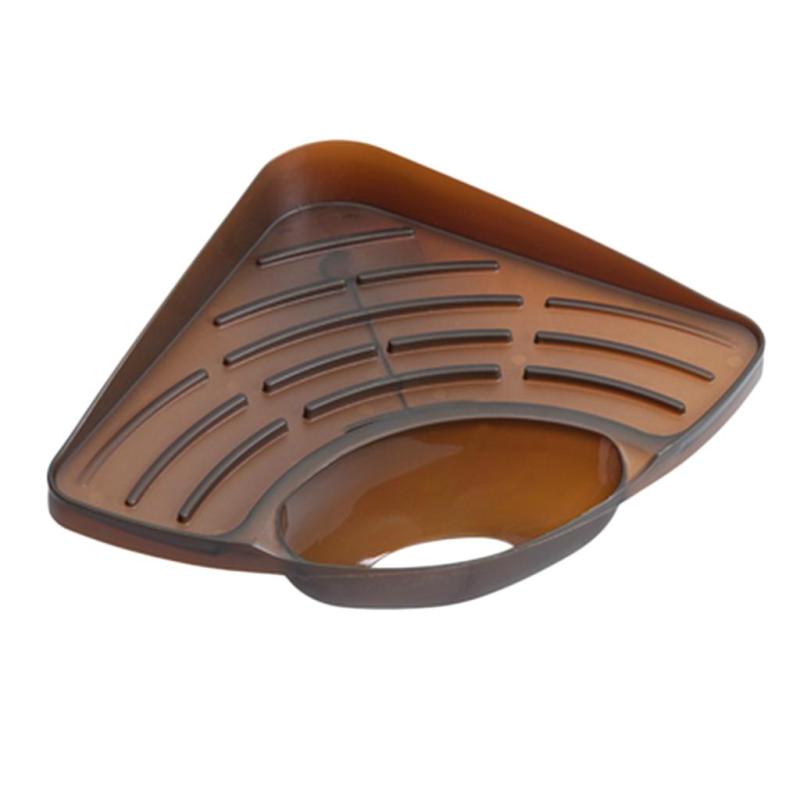 キッチンシンク収納ポンジホルダークリーニングブラシホルダーブラウン