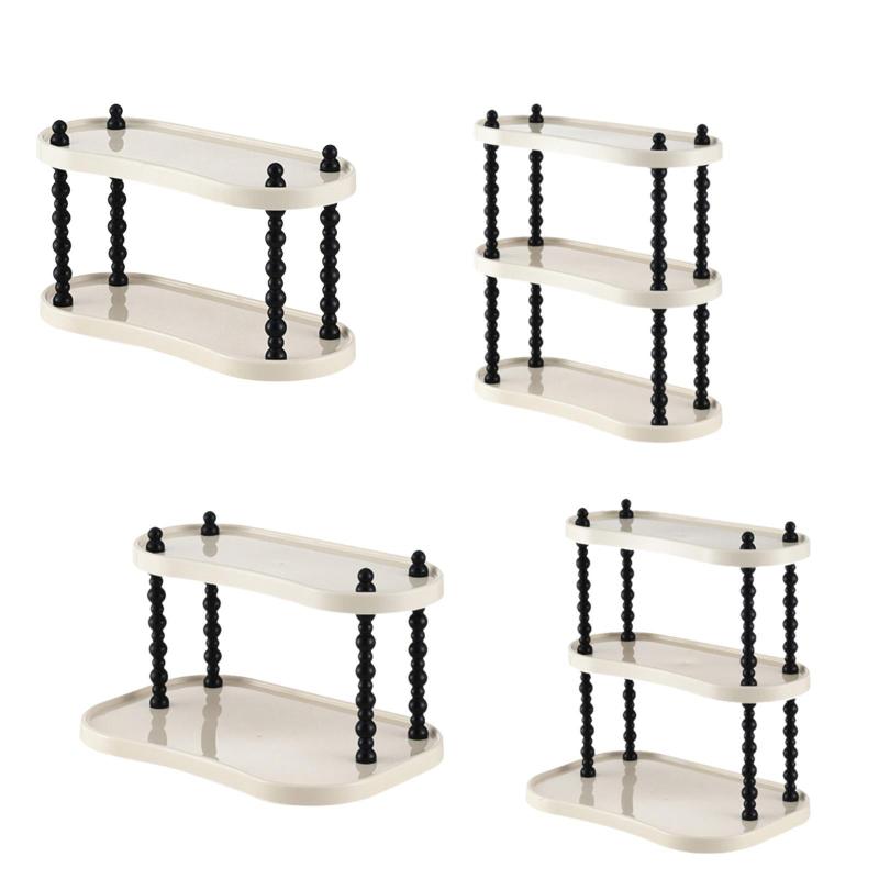 バスルームカウンターオーガナイザー デスクトップ収納ラック 多目的スキンケアオーガナイザー 棚 コー..