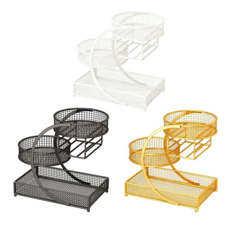 メイクアップオーガナイザー フルーツバスケット パーティーコンテナ フルーツスタンドホルダー サービ..