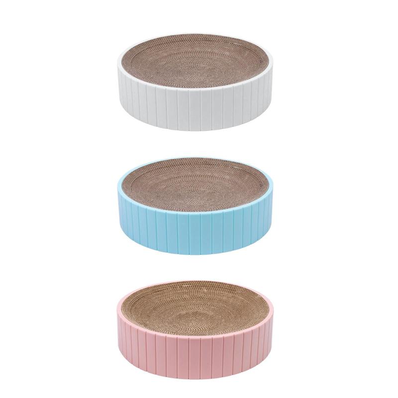 ラウンドキャットスクラッボール紙交換可能なインナーコアソファプロテクター家具保護スクラッチパッド..