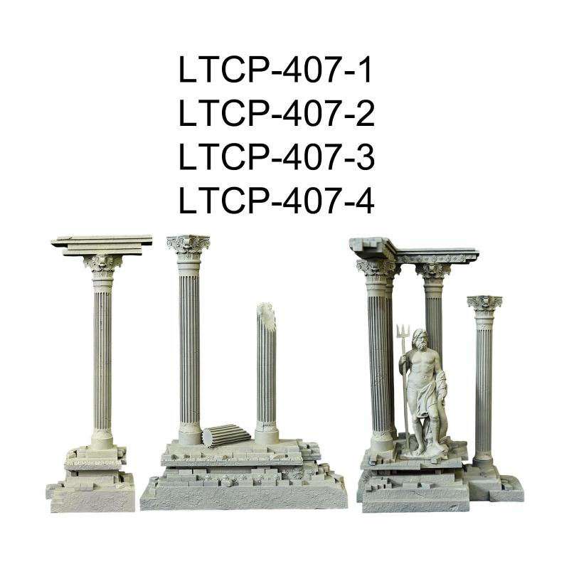 ローマの柱の装飾 リアルな樹脂製水槽装飾 水槽アクセサリー 風景 ローマの柱の 18.5cm