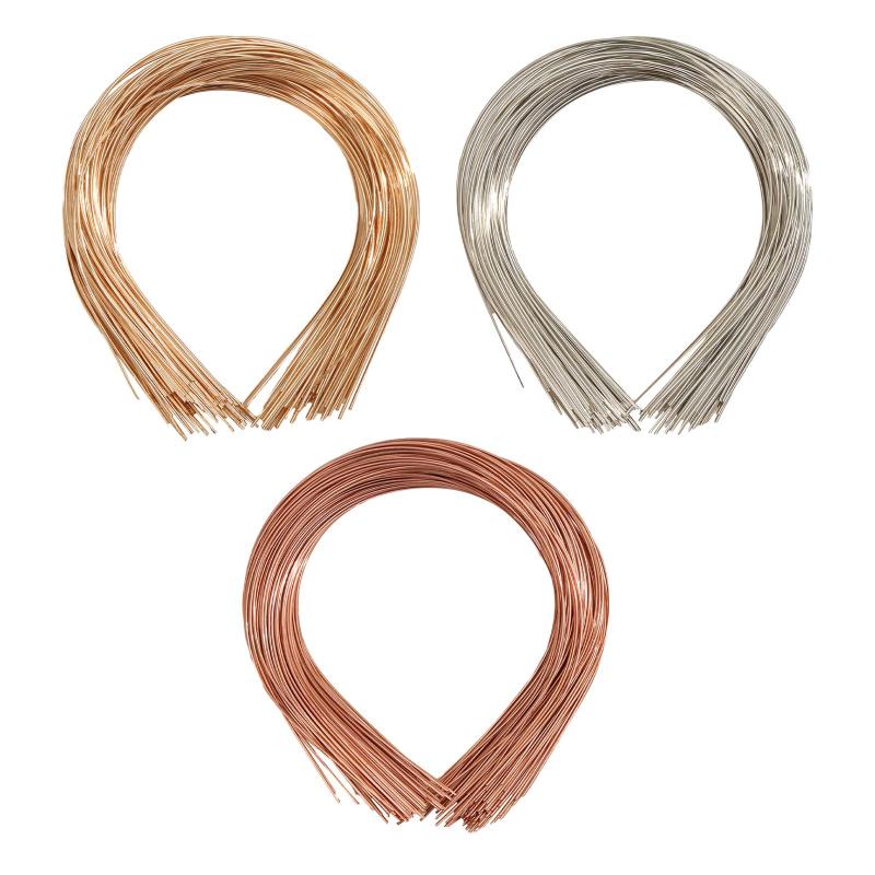 50 ピース プレーン メタル ヘッドバンド クラフト用 ヘッドバンド フレーム ヘアクラスプ バルク ヘア..