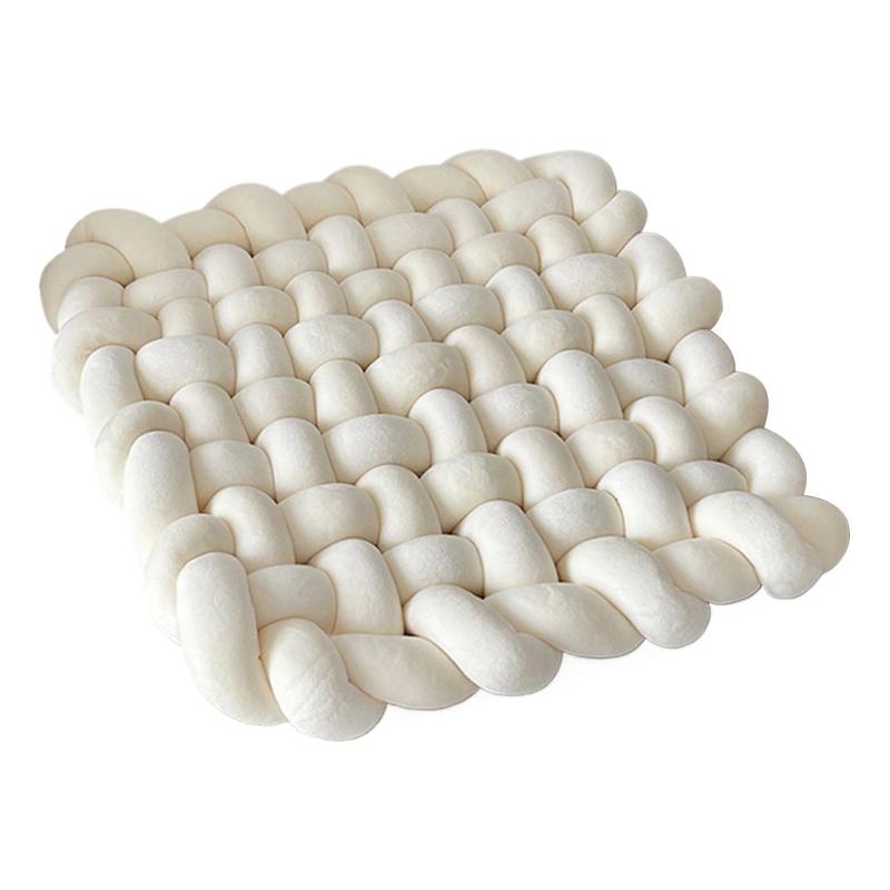 手織りのクッション 室内装飾 ソファー 椅子 カウチ用 シートクッション ホワイト