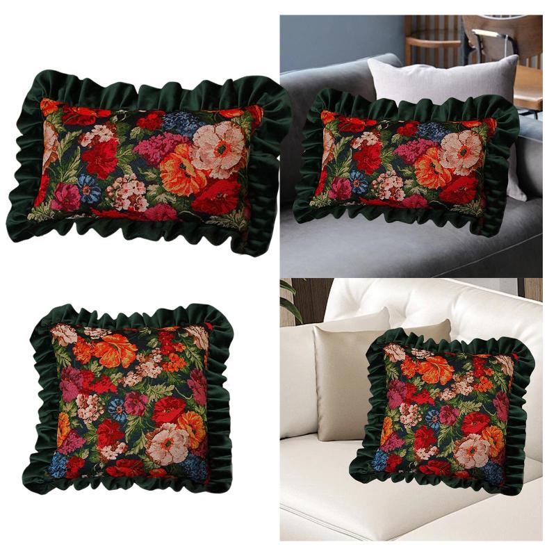 ビンテージの花柄の装飾スロー枕取り外し可能なカフェ椅子のための挿入ソファ枕シートクッション.屋内..