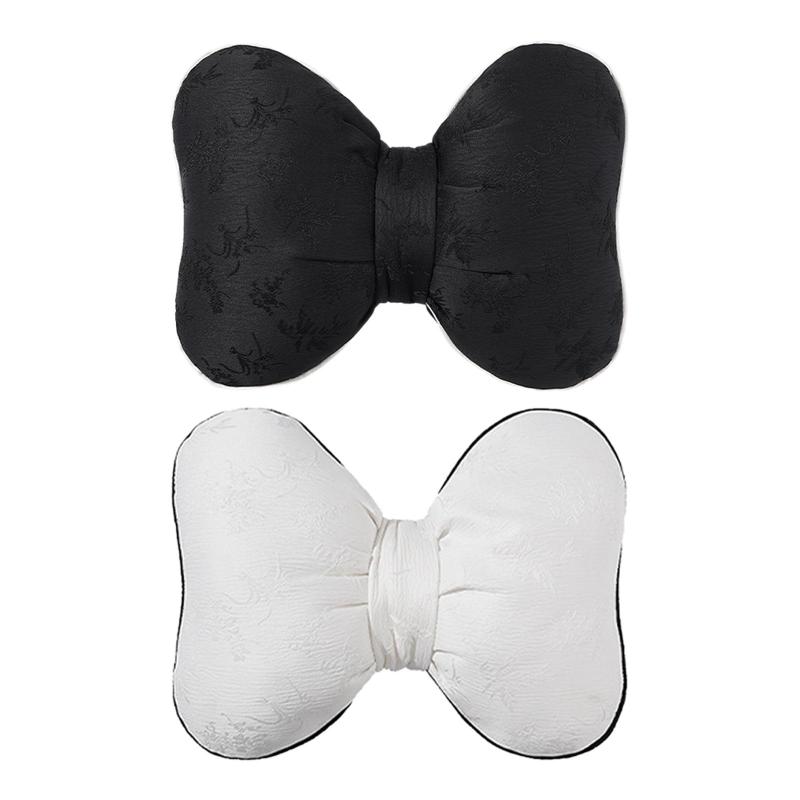 サテンリボンクッション飾り 美的装飾シートクッション 背もたれ椅子寝室ベッドソファホームデコレーシ..