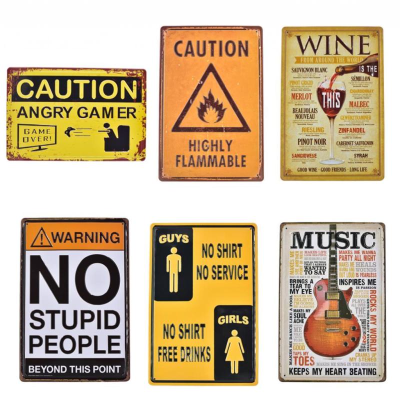 レトロ 金属 錫 壁 ポスター バー パブ 装飾 多種選べる
