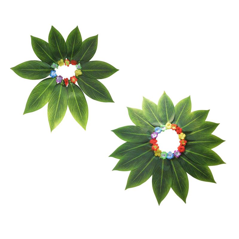 グラススカートハワイアンリーフスカート女性のためのLuau Party女子ダンスウェアコスチュームアクセサ..