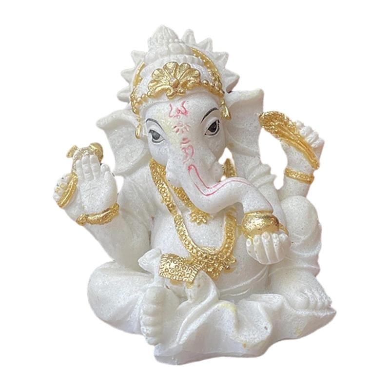 ヒンズー教の神像手彫り樹脂装飾アートワークインド仏の置物彫刻オフィスデスクトップショップ寺院の装飾
