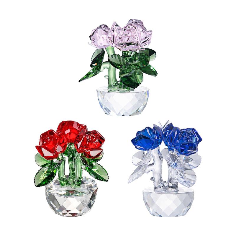 花の置物 花の彫像 アートクラフト テーブルセンターピース デスクトップ装飾 母の日 結婚式 キャビネット 本棚 オフィス用