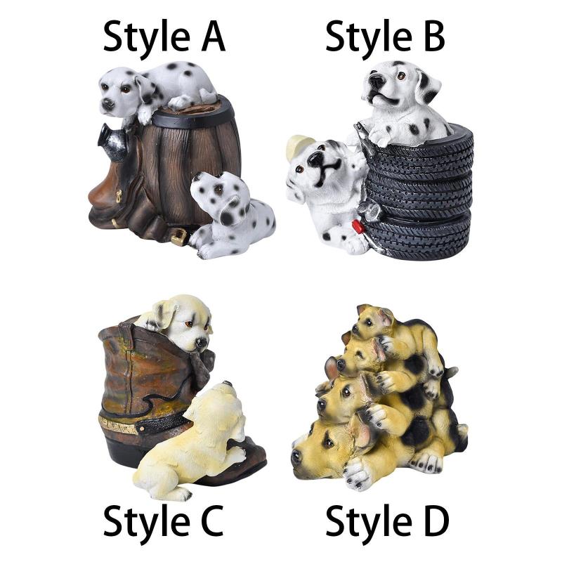 犬の彫像豚肉銀行飾り装飾的な愛らしいお金節約瓶