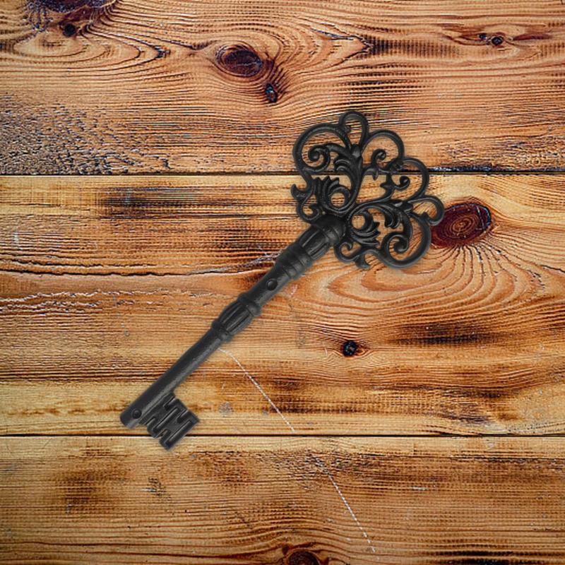 鋳鉄製のキー装飾.リビングルームやホテルの寝室に最適な万能キーオーナメント.