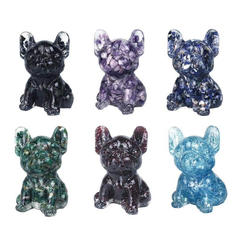 フレンチブルドッグ 置物 小さい子犬 像 自宅 玄関 友情 メモリアル ギフト